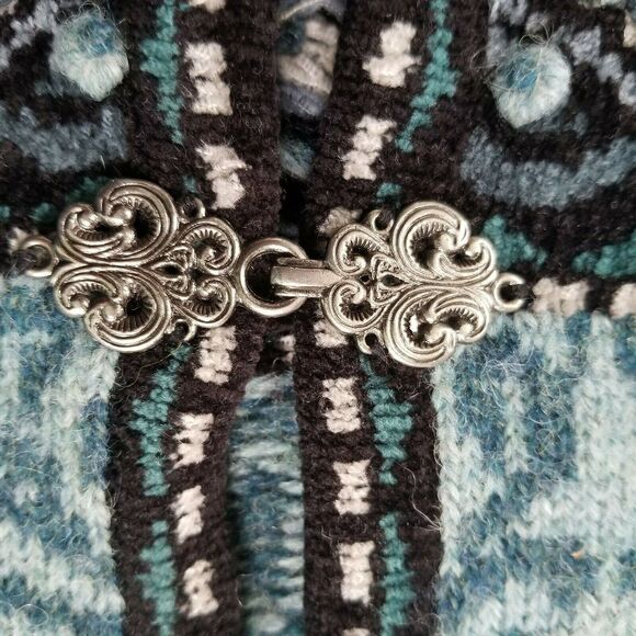 Newton Trading Co. Womens Ornate Embroidered Wool Sweater Size Petite Small - Picture 5 of 6